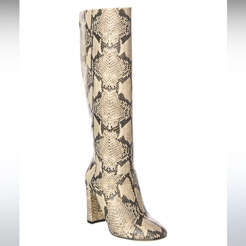 Cole Haan Glenda Leather Boot Size 11 Heeled Boots Snakeskin